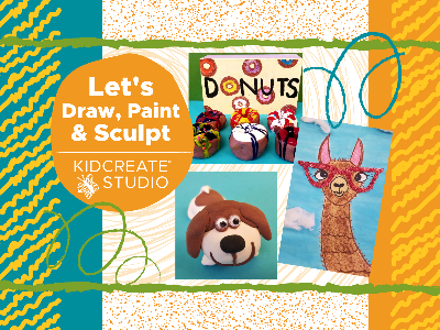 Kidcreate Studio - Fairfax Station. Let's Draw, Paint, and Sculpt Art Camp (5-12 Years) at SVES, Sponsored by the PTA