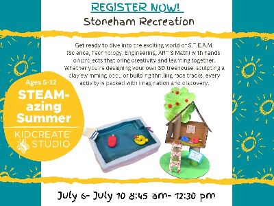 Stoneham Rec: STEAM-azing Summer Art (5-12y)