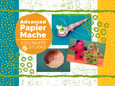 Kidcreate Studio - Ashburn. Advanced Papier Mache Weekly Class (7-12 Years)